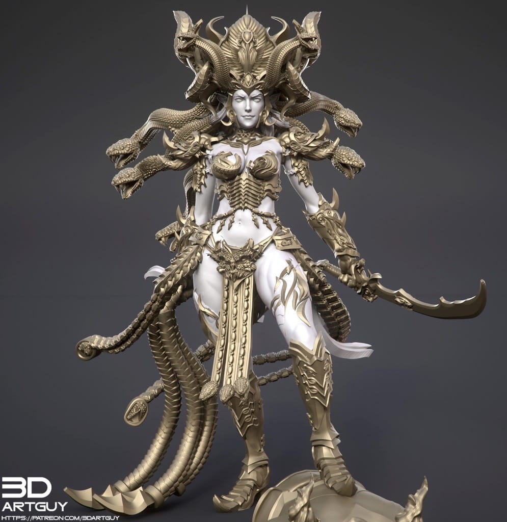 P站图纸印象馆 3DArtGuy 精灵女王 3DArtGuy 精灵女王