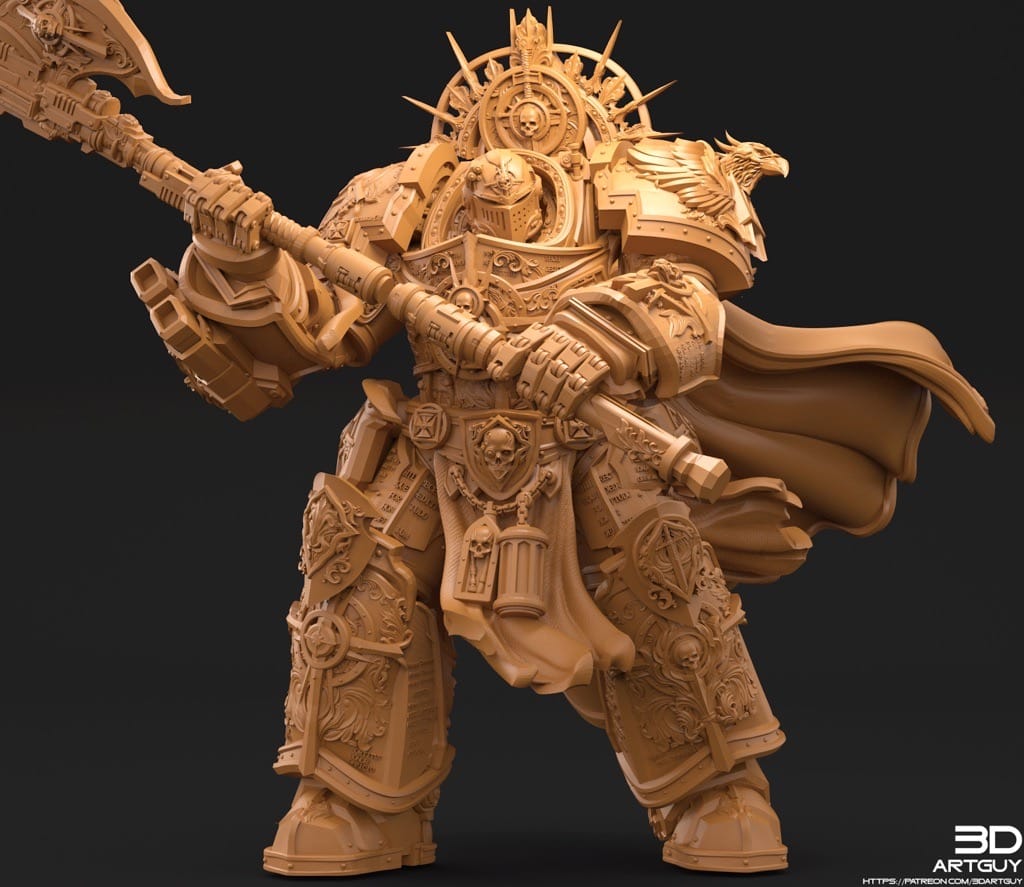 P站图纸印象馆 3DArtGuy 圣骑士 3DArtGuy 圣骑士