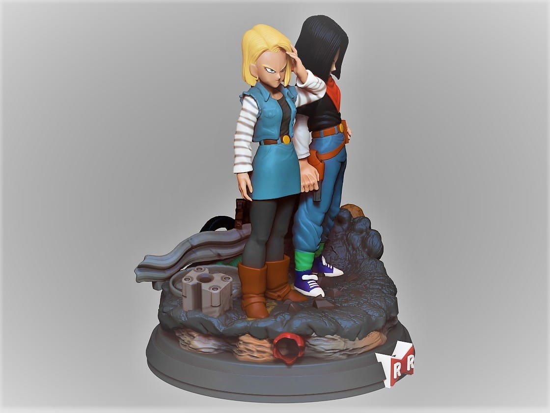 P站图纸印象馆 人造人18号和17号 人造人18号和17号