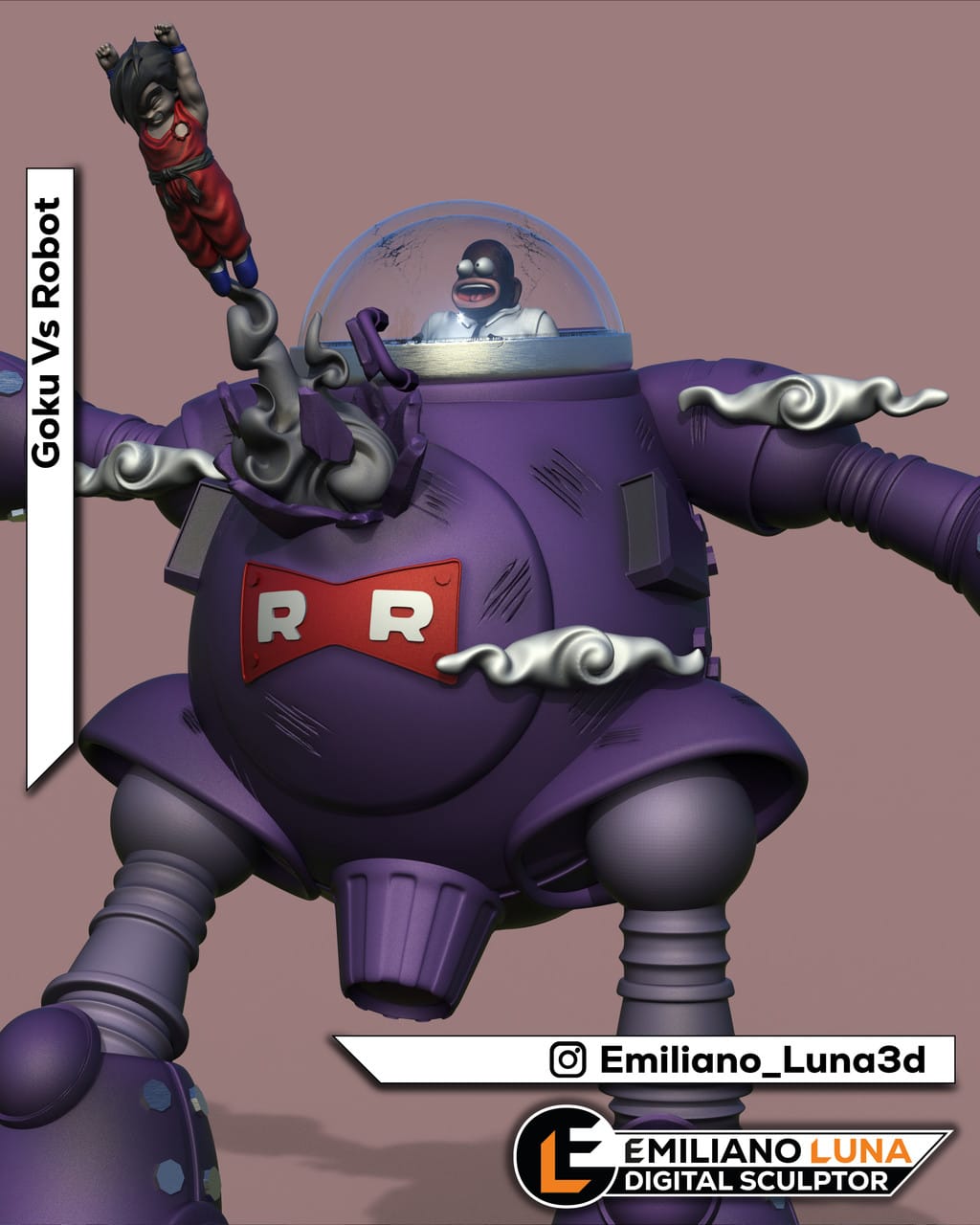 P站图纸印象馆 悟空对战机器人 悟空对战机器人