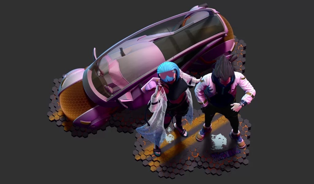 P站图纸印象馆 布尔玛和贝吉塔 布尔玛和贝吉塔