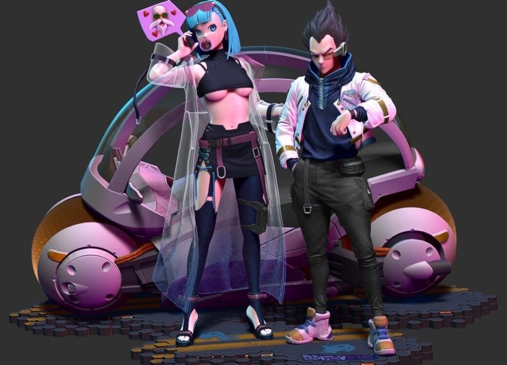 P站图纸印象馆 布尔玛和贝吉塔 布尔玛和贝吉塔