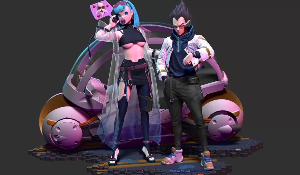 P站图纸印象馆 布尔玛和贝吉塔 布尔玛和贝吉塔