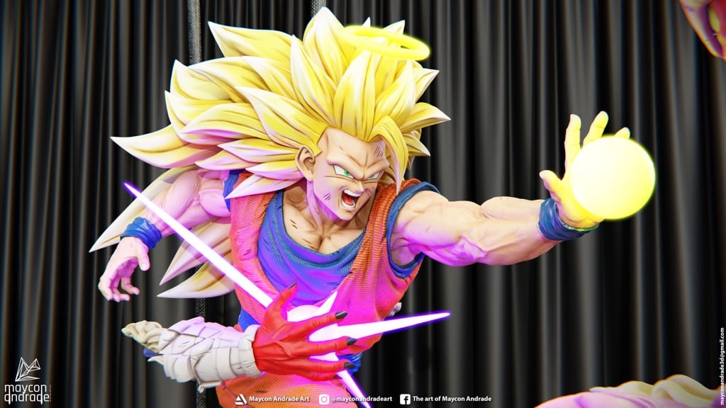 P站图纸印象馆 悟空对战邪念波 悟空对战邪念波