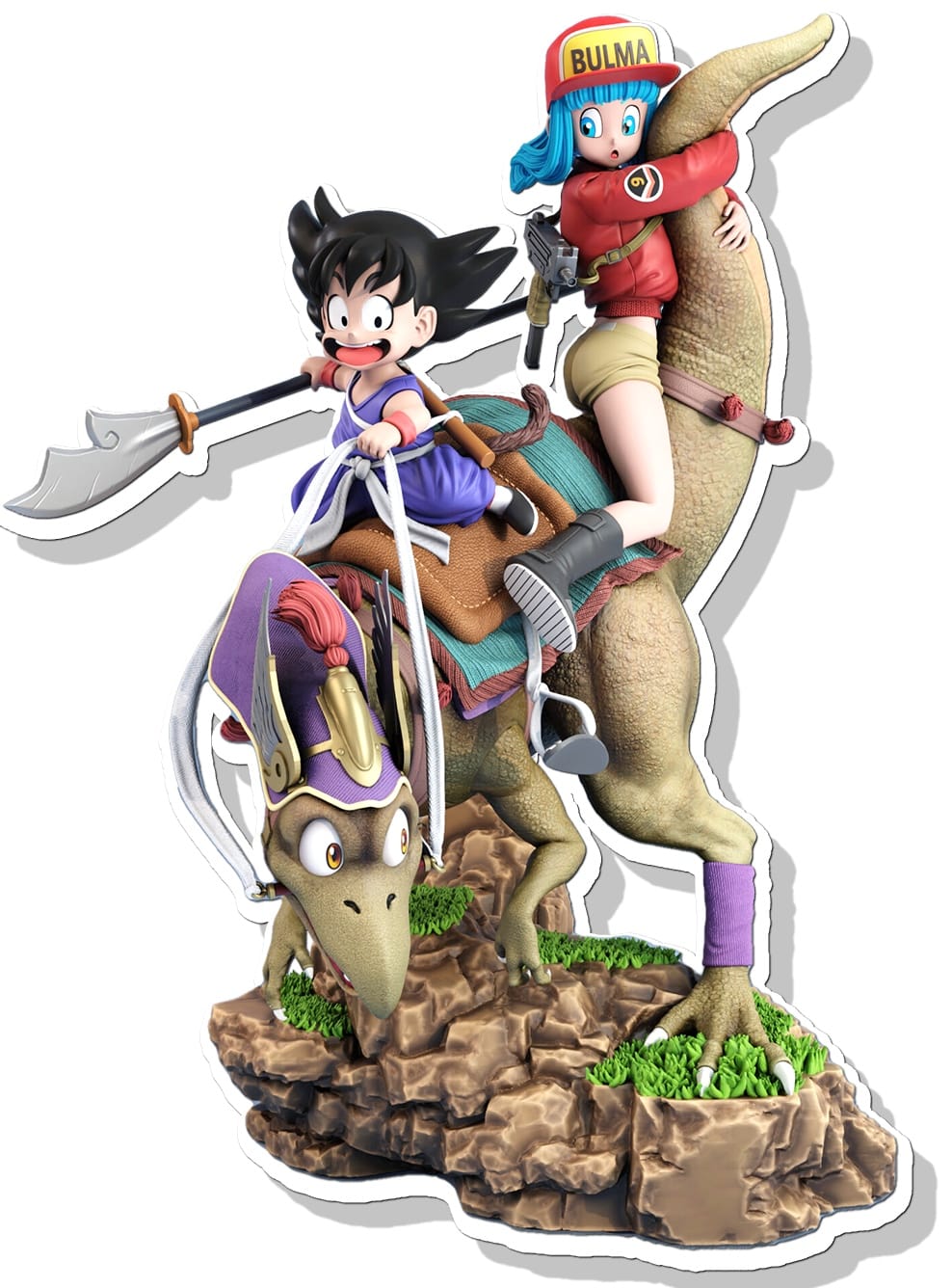 P站图纸印象馆 悟空和布尔玛 悟空和布尔玛