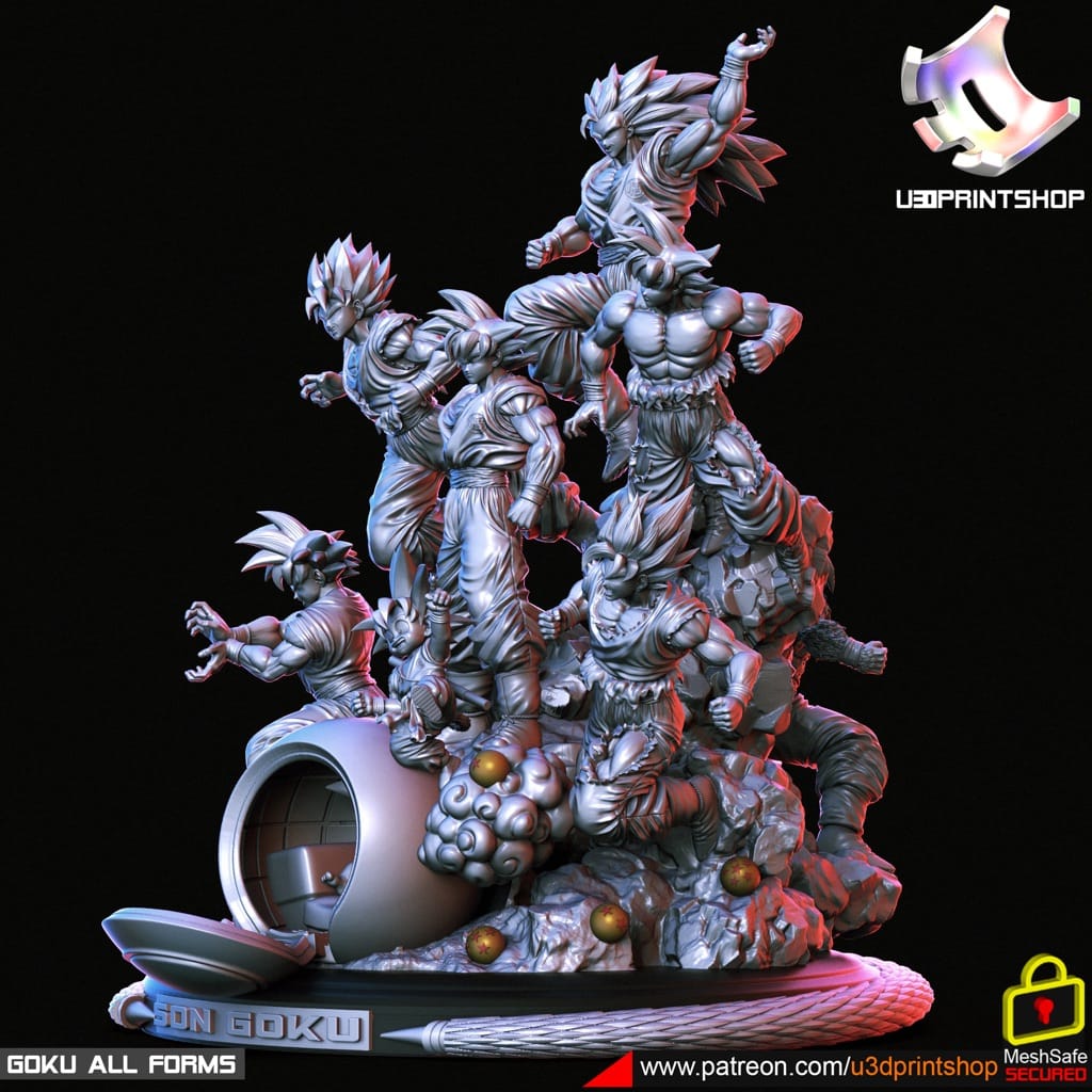 P站图纸印象馆 不同时间的悟空 不同时间的悟空