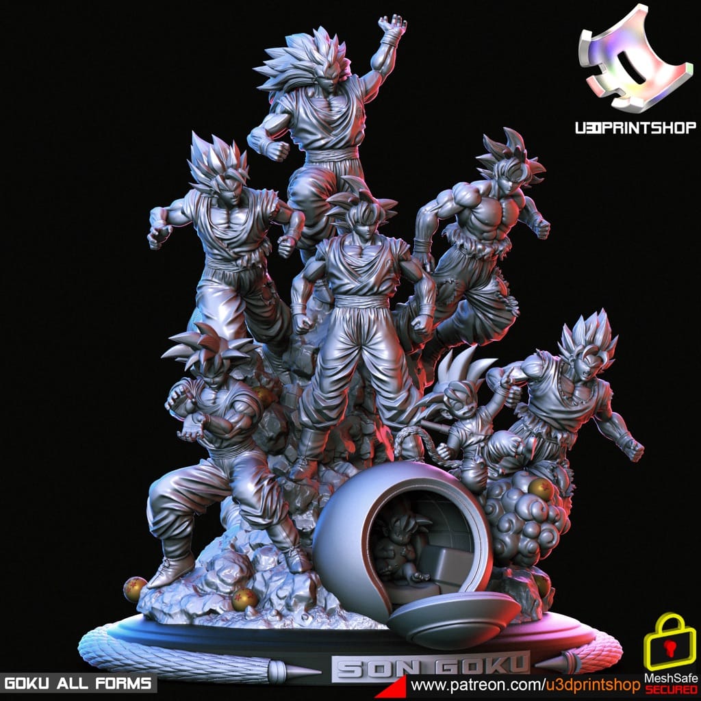 P站图纸印象馆 不同时间的悟空 不同时间的悟空