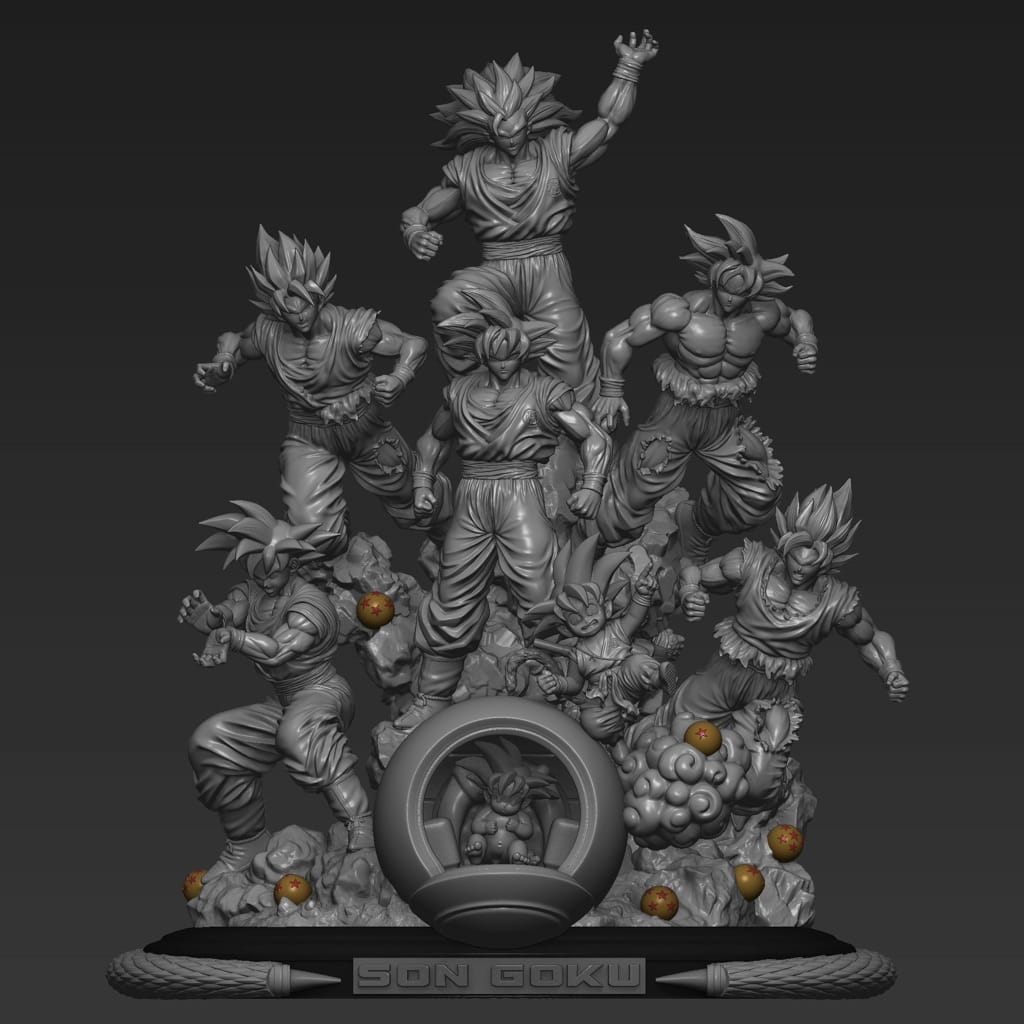 P站图纸印象馆 不同时间的悟空 不同时间的悟空