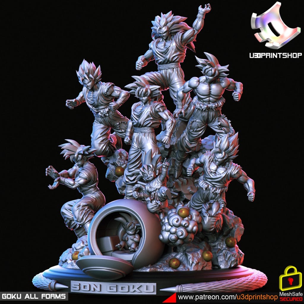 P站图纸印象馆 不同时间的悟空 不同时间的悟空