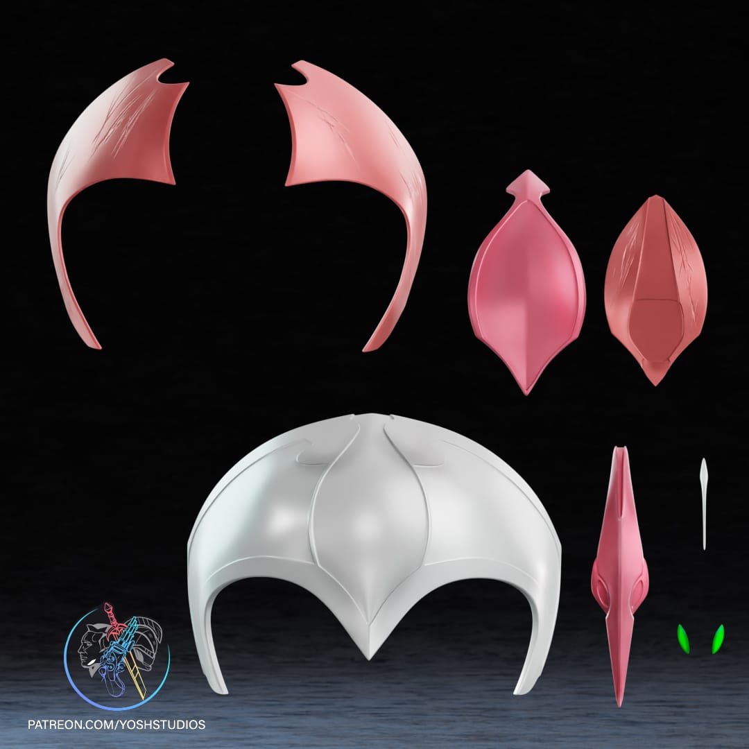 P站图纸印象馆 Yosh 战国粉色游侠头盔 Yosh 战国粉色游侠头盔