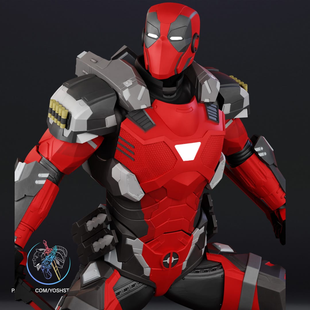 P站图纸印象馆 Yosh 铠甲巨人面具 Yosh 铠甲巨人面具