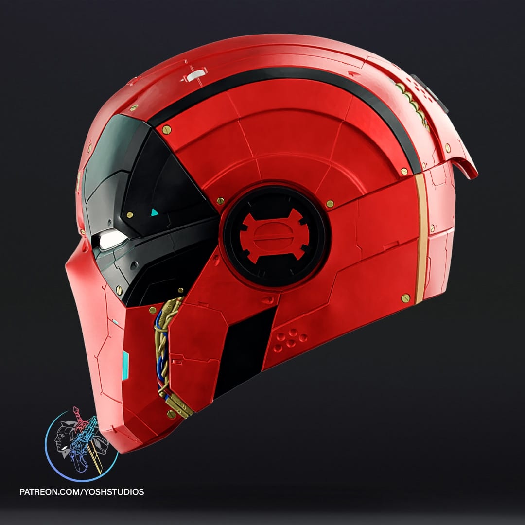 P站图纸印象馆 Yosh 赛博朋克死侍头盔 Yosh 赛博朋克死侍头盔
