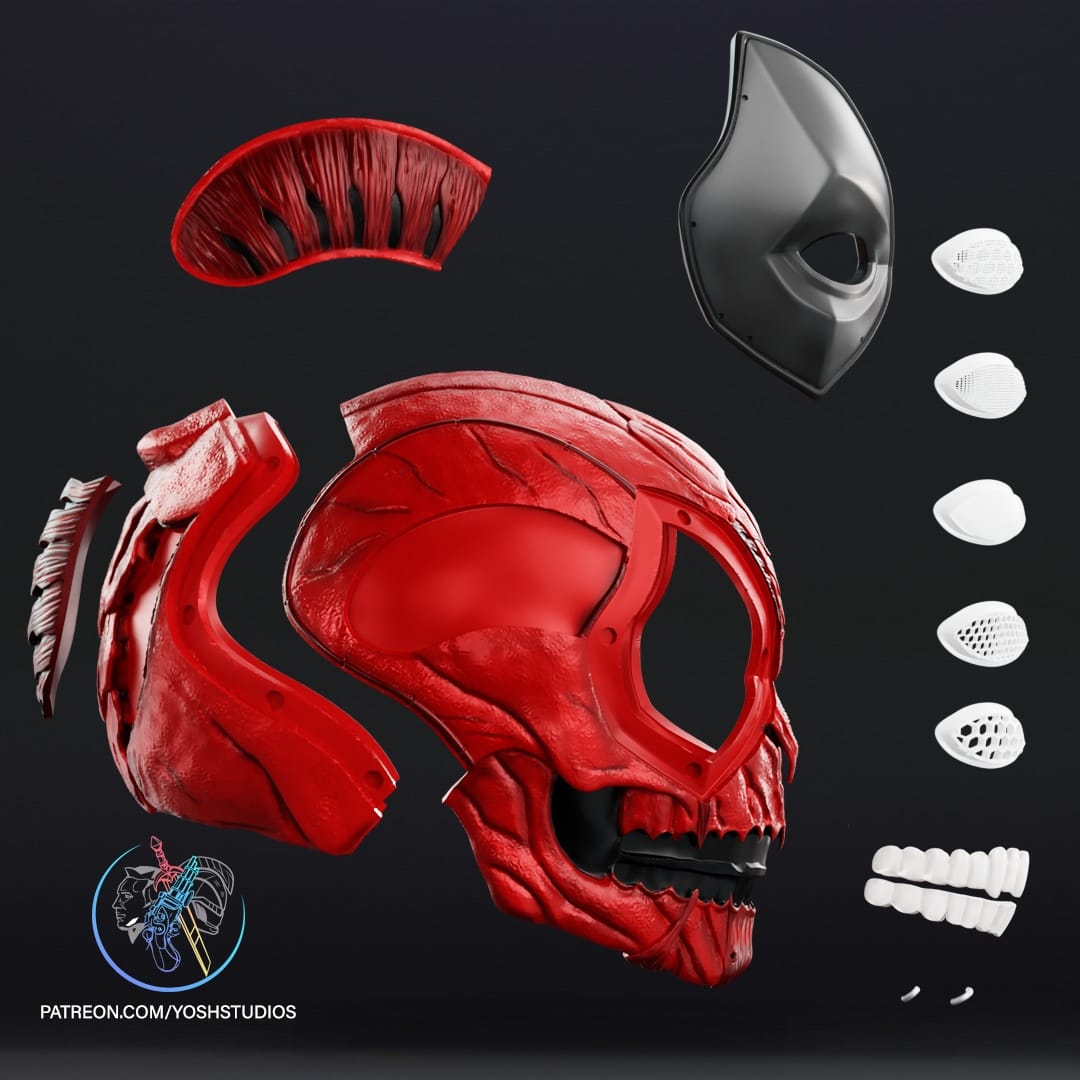 P站图纸印象馆 Yosh 骷髅化的死侍 Yosh 骷髅化的死侍