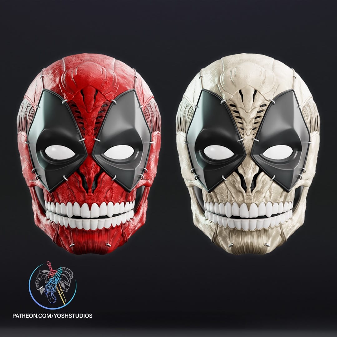 P站图纸印象馆 Yosh 骷髅化的死侍 Yosh 骷髅化的死侍