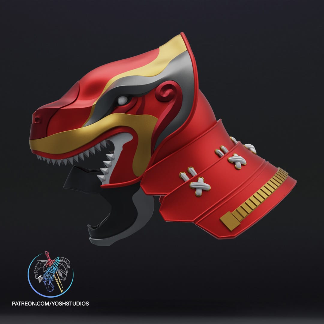 P站图纸印象馆 Yosh 战国红色游侠头盔 Yosh 战国红色游侠头盔