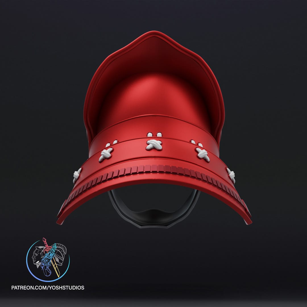 P站图纸印象馆 Yosh 战国红色游侠头盔 Yosh 战国红色游侠头盔