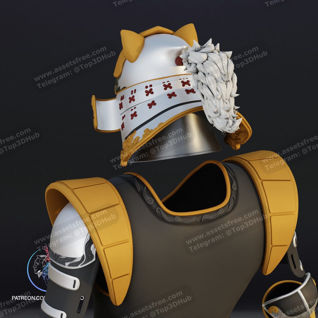 P站图纸印象馆 Yosh 战国白色游侠全套服装 Yosh 战国白色游侠全套服装