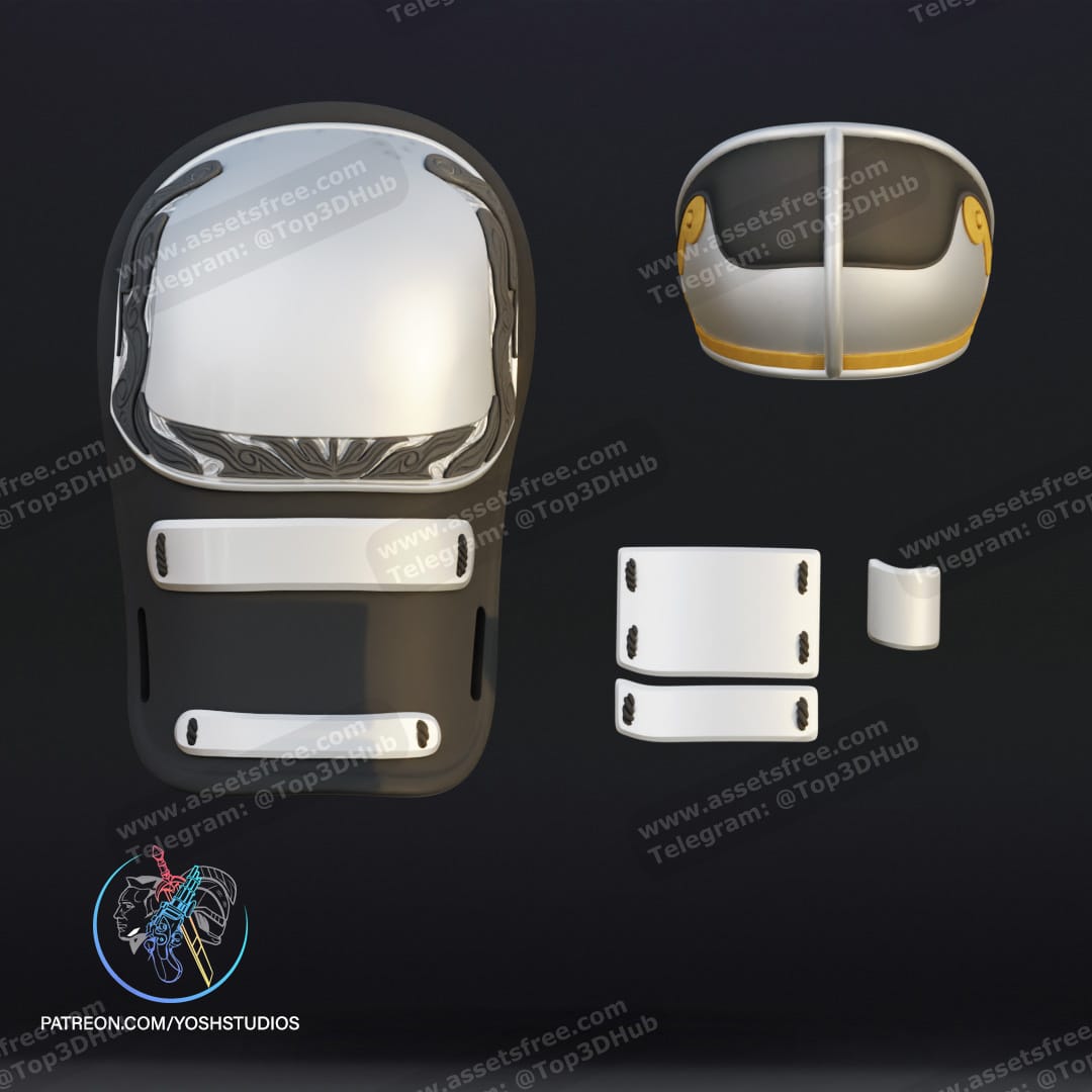 P站图纸印象馆 Yosh 战国白色游侠全套服装 Yosh 战国白色游侠全套服装