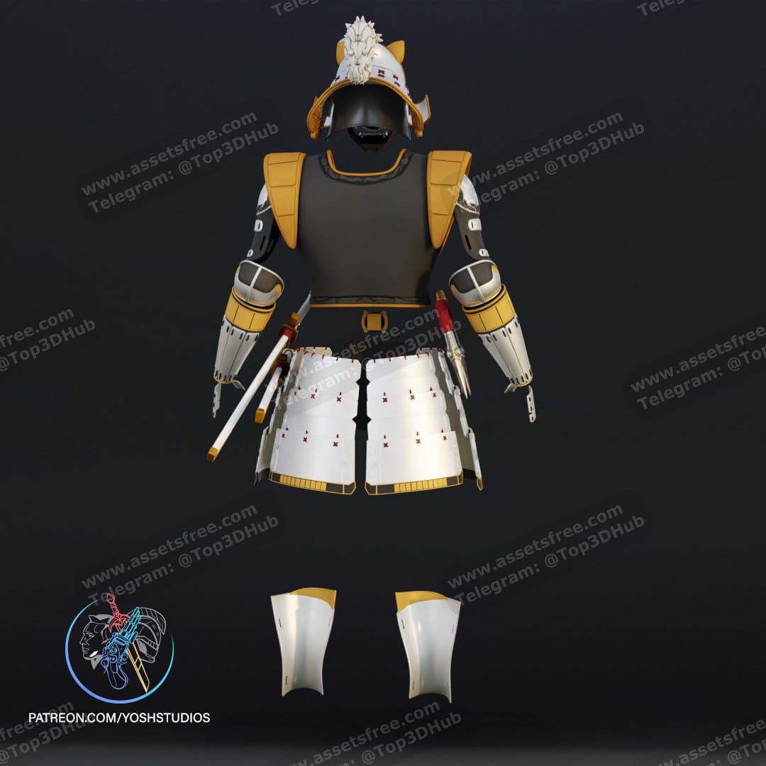 P站图纸印象馆 Yosh 战国白色游侠全套服装 Yosh 战国白色游侠全套服装