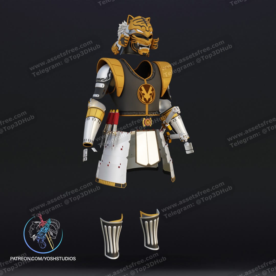 P站图纸印象馆 Yosh 战国白色游侠全套服装 Yosh 战国白色游侠全套服装