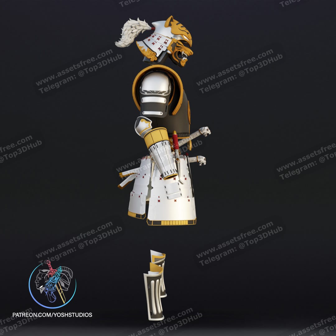 P站图纸印象馆 Yosh 战国白色游侠全套服装 Yosh 战国白色游侠全套服装