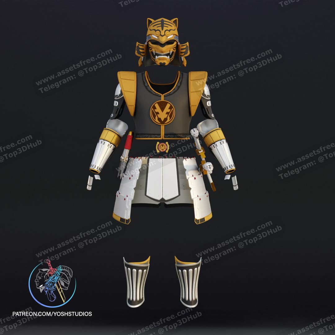 P站图纸印象馆 Yosh 战国白色游侠全套服装 Yosh 战国白色游侠全套服装