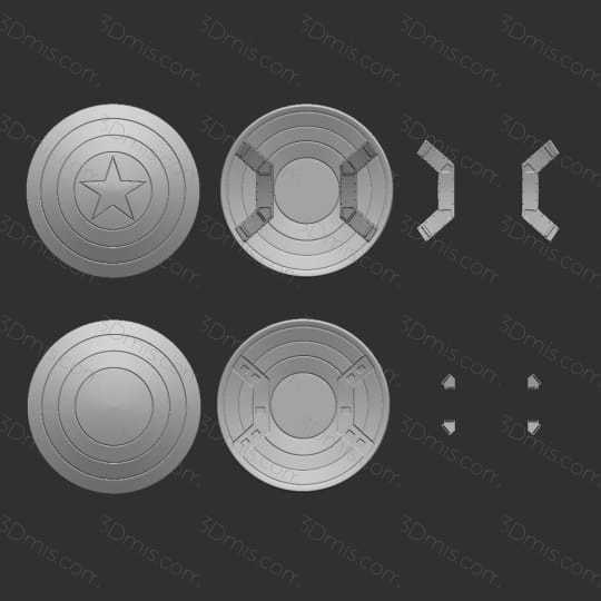 P站图纸印象馆 Yosh 美国队长盾牌 Yosh 美国队长盾牌