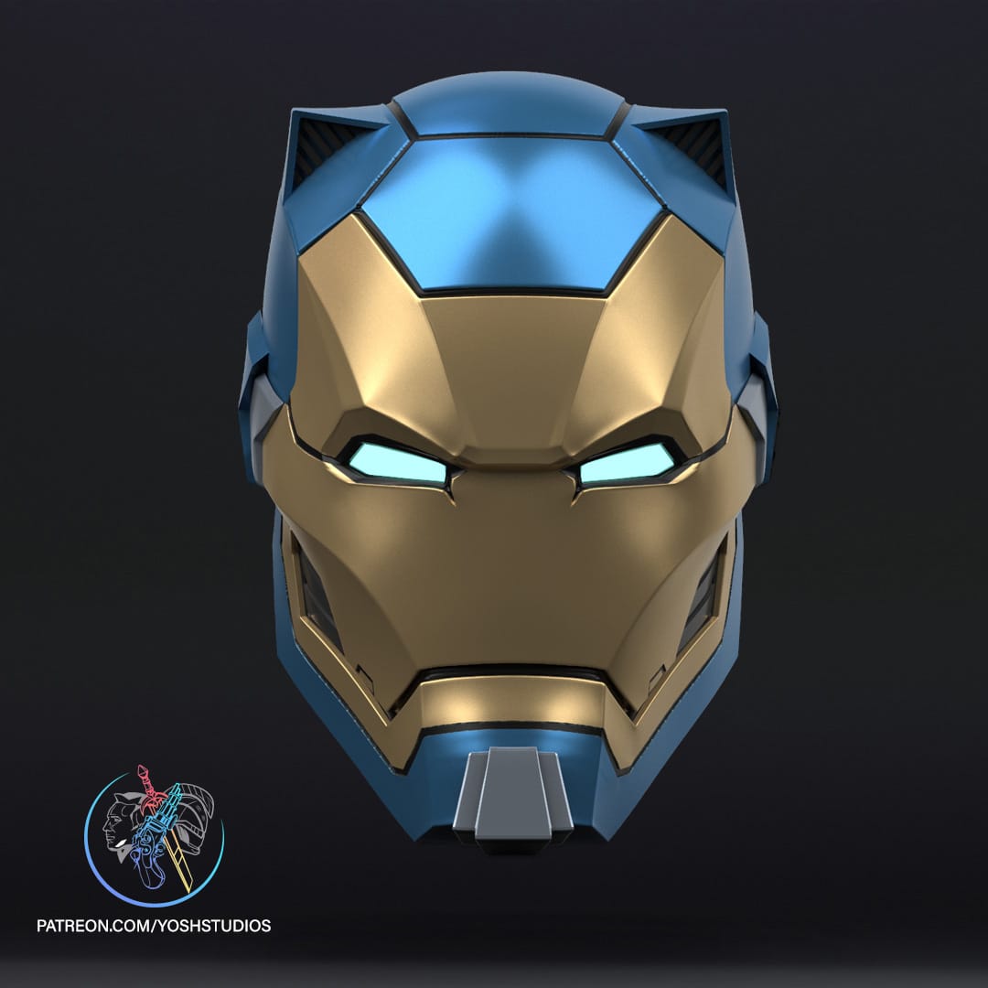 P站图纸印象馆 Yosh 水箭龟钢铁人头盔 Yosh 水箭龟钢铁人头盔