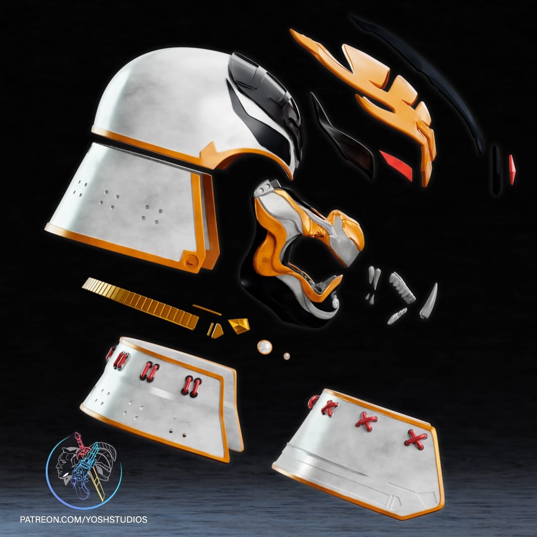 P站图纸印象馆 Yosh 战国时代龙王头盔 Yosh 战国时代龙王头盔