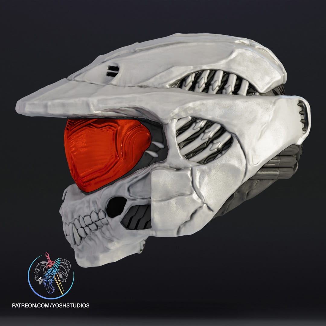 P站图纸印象馆 Yosh 骷髅化的主宰头盔 Yosh 骷髅化的主宰头盔