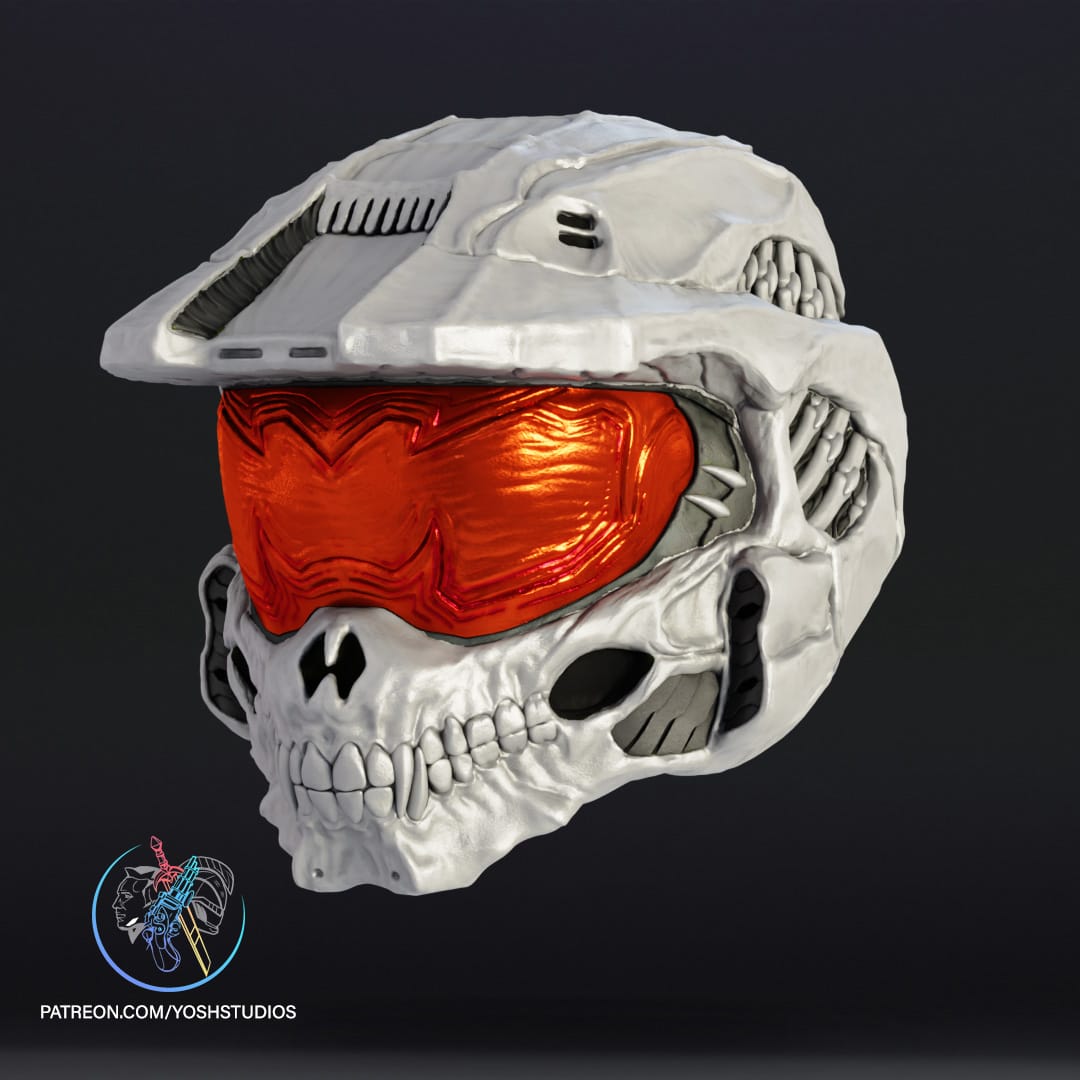 P站图纸印象馆 Yosh 骷髅化的主宰头盔 Yosh 骷髅化的主宰头盔