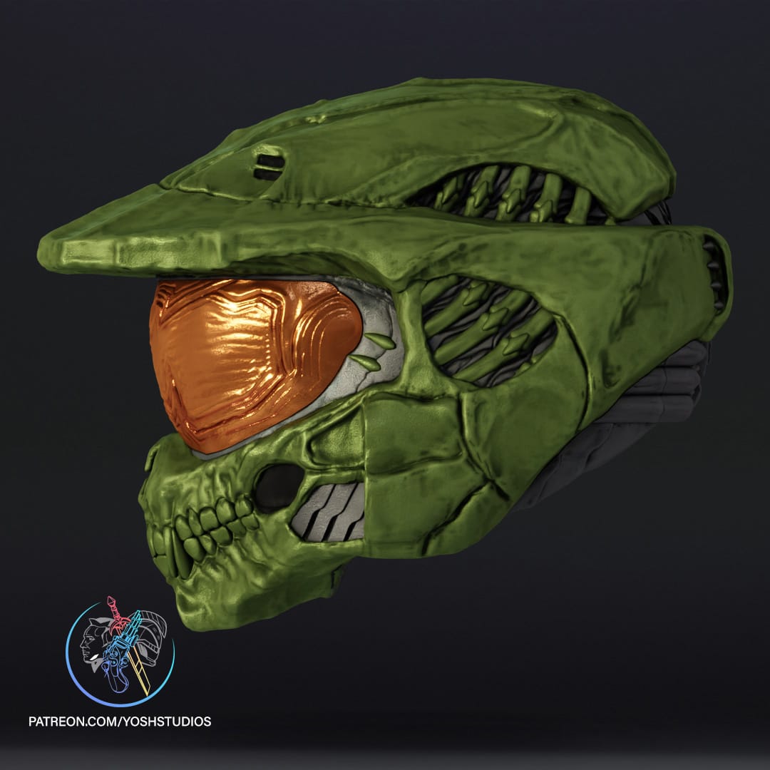 P站图纸印象馆 Yosh 骷髅化的主宰头盔 Yosh 骷髅化的主宰头盔