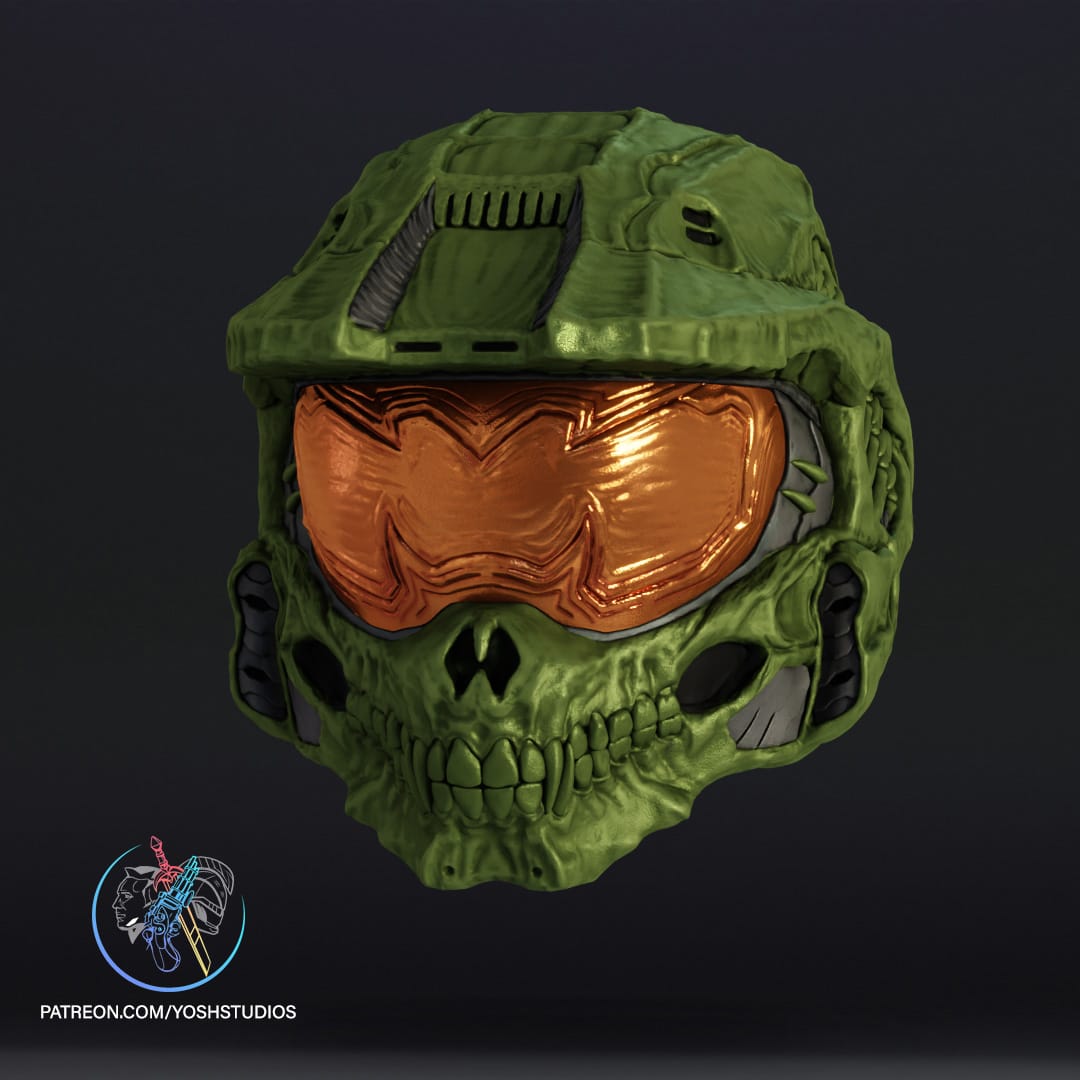 P站图纸印象馆 Yosh 骷髅化的主宰头盔 Yosh 骷髅化的主宰头盔