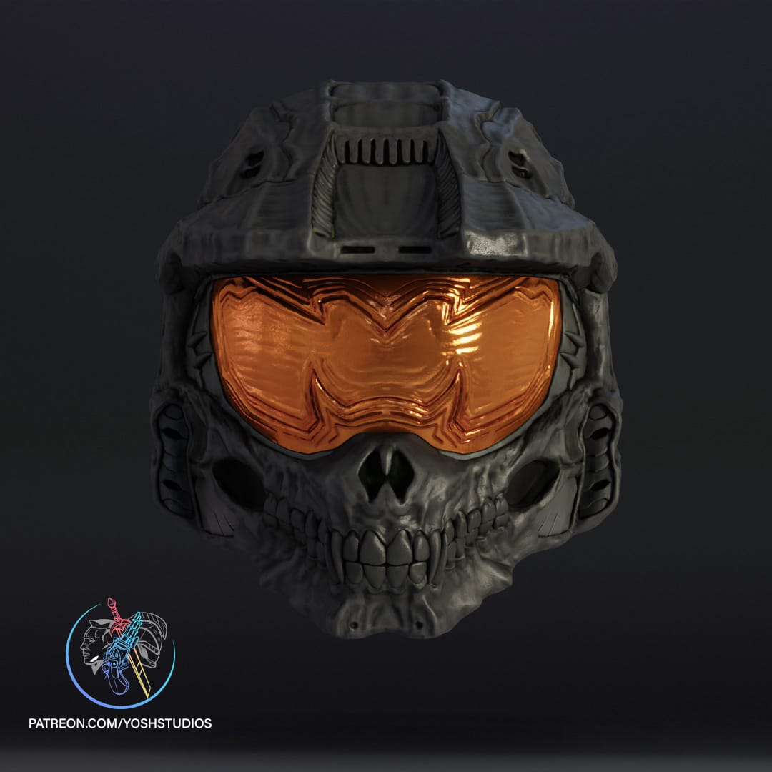 P站图纸印象馆 Yosh 骷髅化的主宰头盔 Yosh 骷髅化的主宰头盔