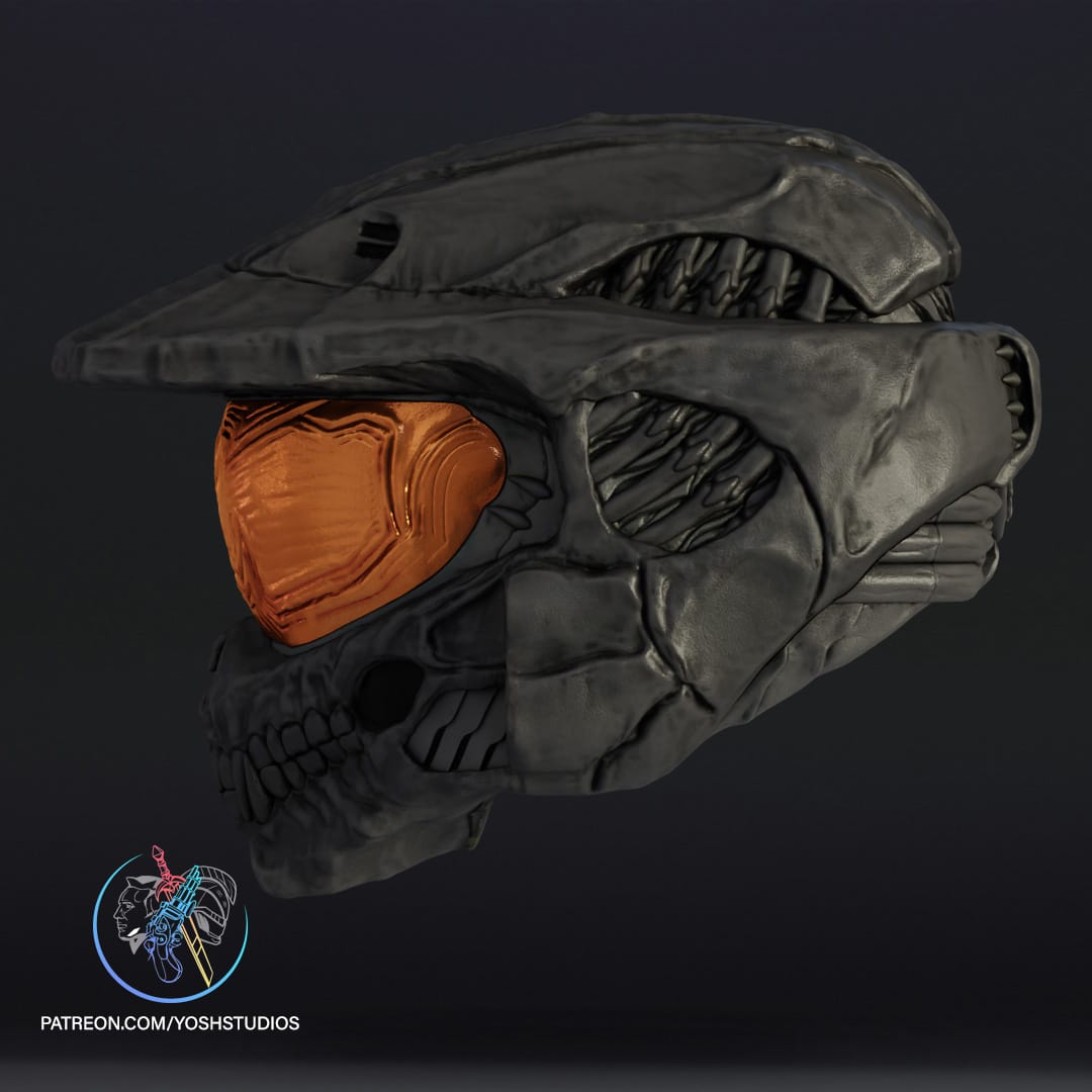 P站图纸印象馆 Yosh 骷髅化的主宰头盔 Yosh 骷髅化的主宰头盔