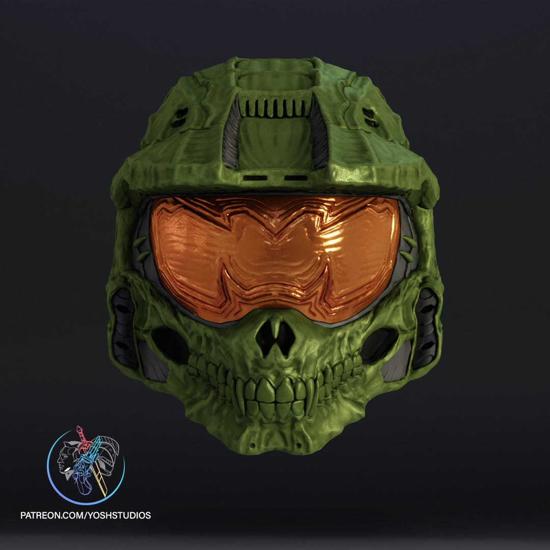 P站图纸印象馆 Yosh 骷髅化的主宰头盔 Yosh 骷髅化的主宰头盔