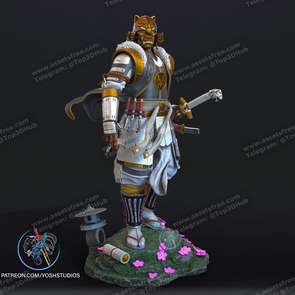 P站图纸印象馆 Yosh 战国白色游侠雕像 Yosh 战国白色游侠雕像