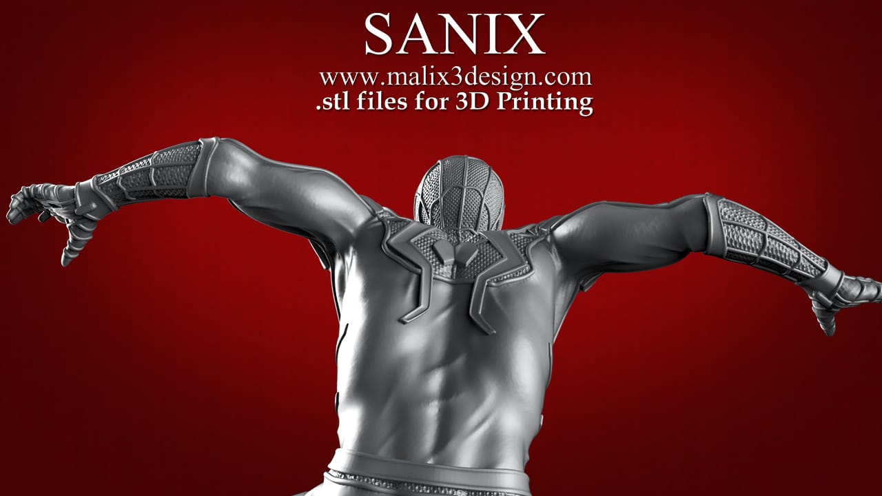 P站图纸印象馆 Sanix3d 漫威 蜘蛛侠 Sanix3d 漫威 蜘蛛侠