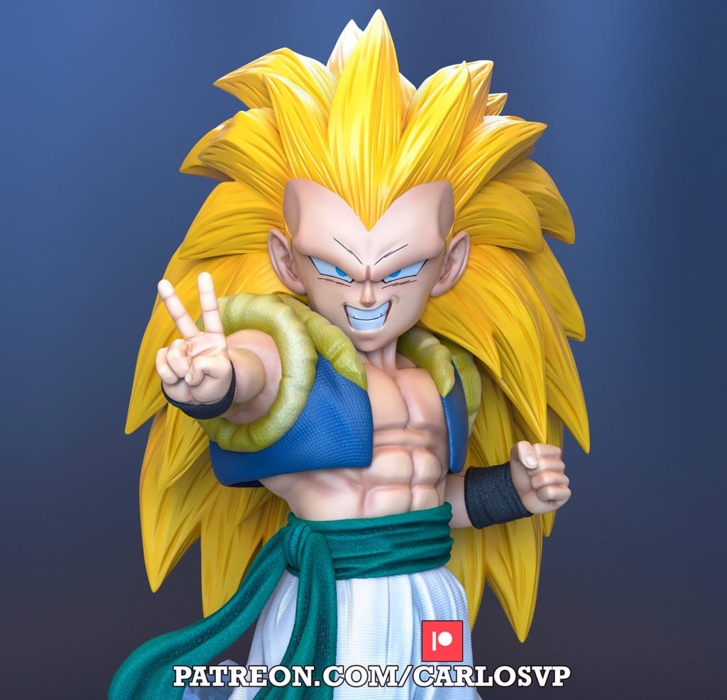 P站图纸印象馆 超级赛亚人3 悟天克斯 超级赛亚人3 悟天克斯