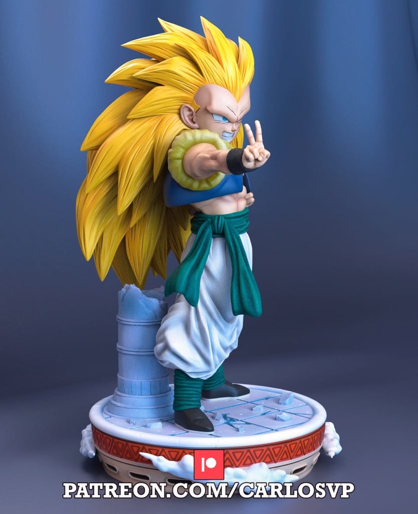 P站图纸印象馆 超级赛亚人3 悟天克斯 超级赛亚人3 悟天克斯