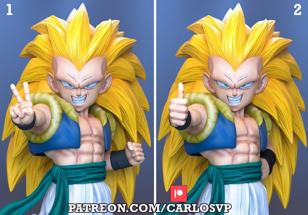 P站图纸印象馆 超级赛亚人3 悟天克斯 超级赛亚人3 悟天克斯