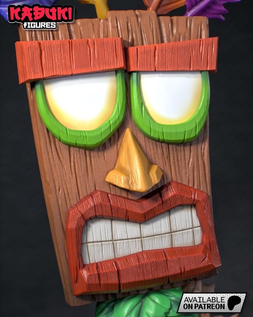 P站图纸印象馆 Kaidan 古惑狼 AKU面具 Kaidan 古惑狼 AKU面具