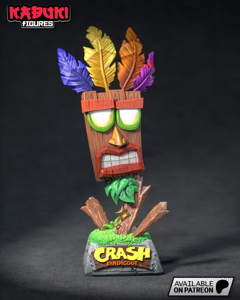 P站图纸印象馆 Kaidan 古惑狼 AKU面具 Kaidan 古惑狼 AKU面具