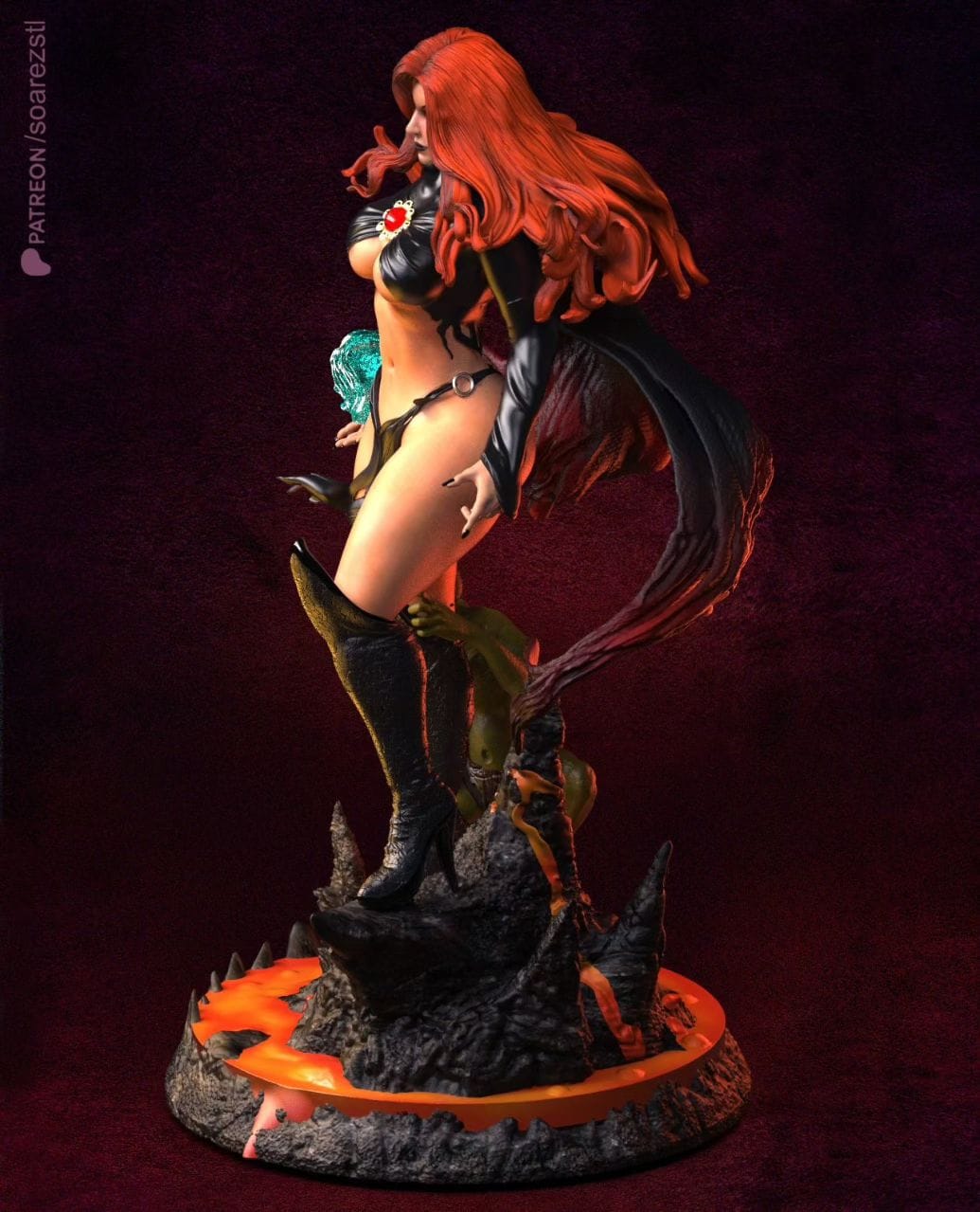 P站图纸印象馆 Soarez3D 漫威 红皇后玛德琳 Soarez3D 漫威 红皇后玛德琳