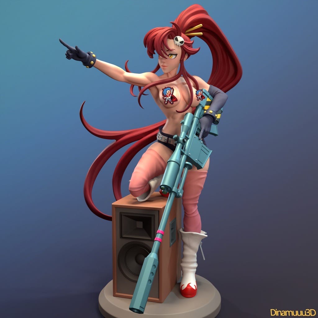 P站图纸印象馆 Dinamuuu 3D 天元突破红莲螺岩 优子 Dinamuuu 3D 天元突破红莲螺岩 优子