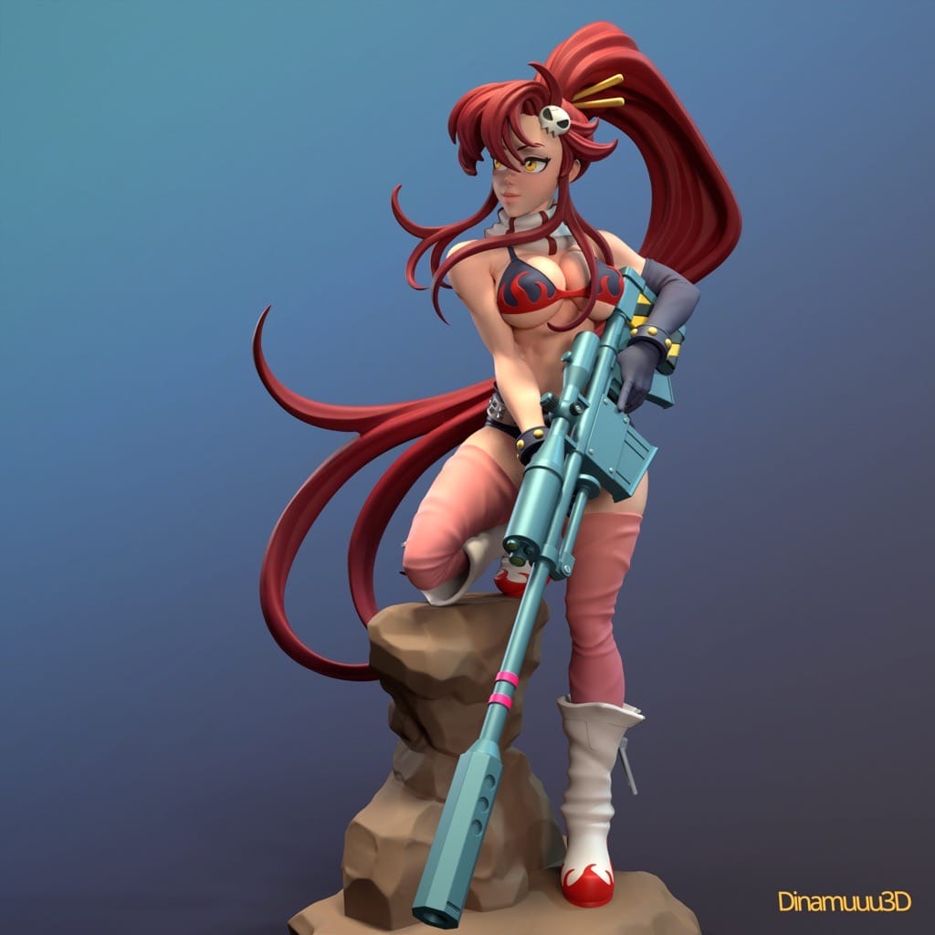 P站图纸印象馆 Dinamuuu 3D 天元突破红莲螺岩 优子 Dinamuuu 3D 天元突破红莲螺岩 优子