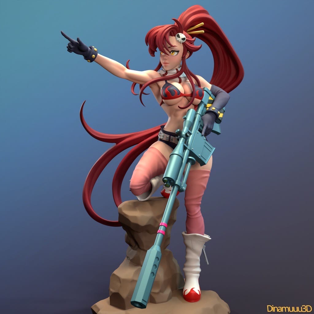 P站图纸印象馆 Dinamuuu 3D 天元突破红莲螺岩 优子 Dinamuuu 3D 天元突破红莲螺岩 优子