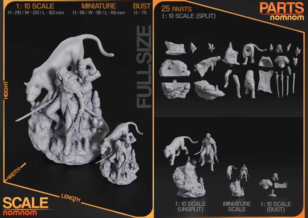 P站图纸印象馆 NomNom 博德之门 崔斯特·杜垩登 NomNom 博德之门 崔斯特·杜垩登