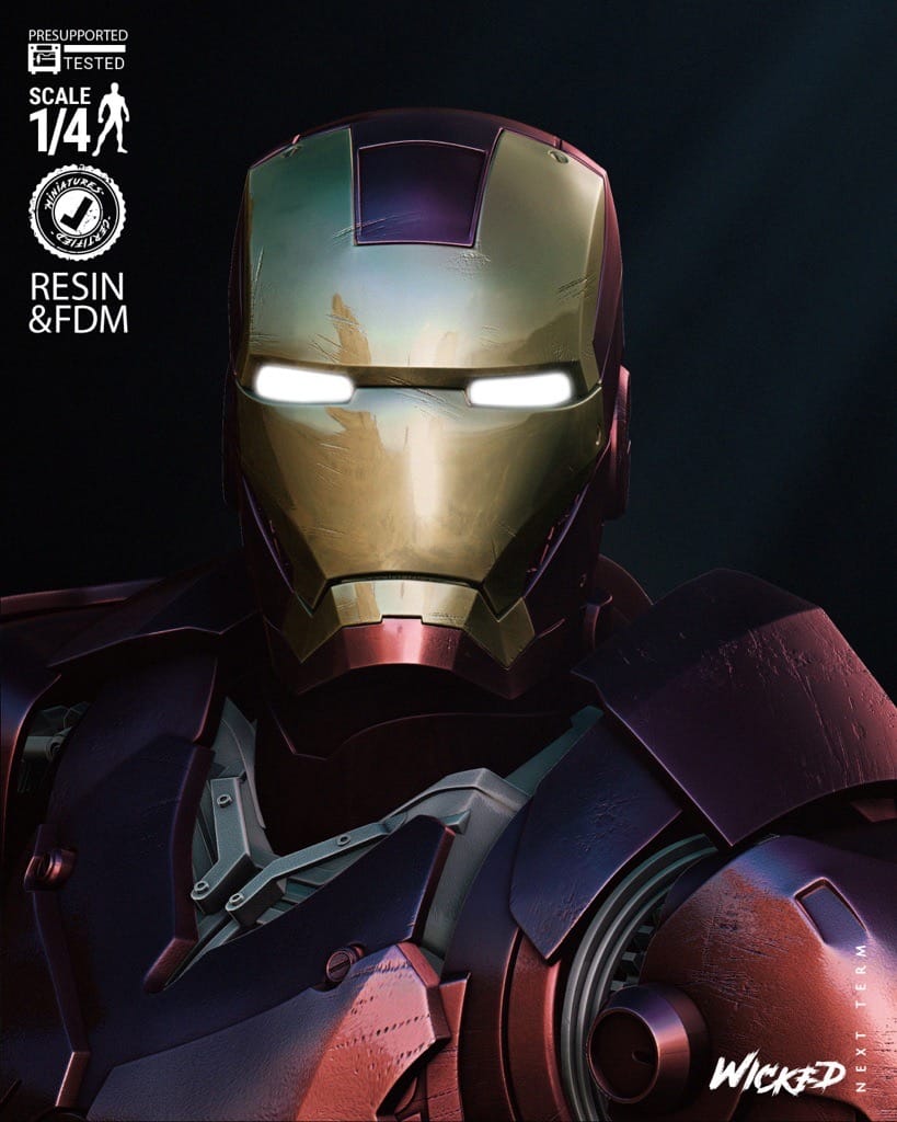 P站图纸印象馆 3DWicked 漫威 钢铁侠 3DWicked 漫威 钢铁侠