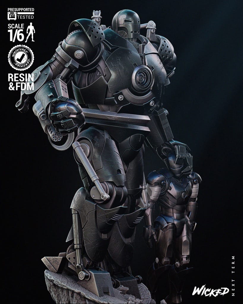 P站图纸印象馆 3DWicked 漫威 铁霸王和钢铁侠 3DWicked 漫威 铁霸王和钢铁侠